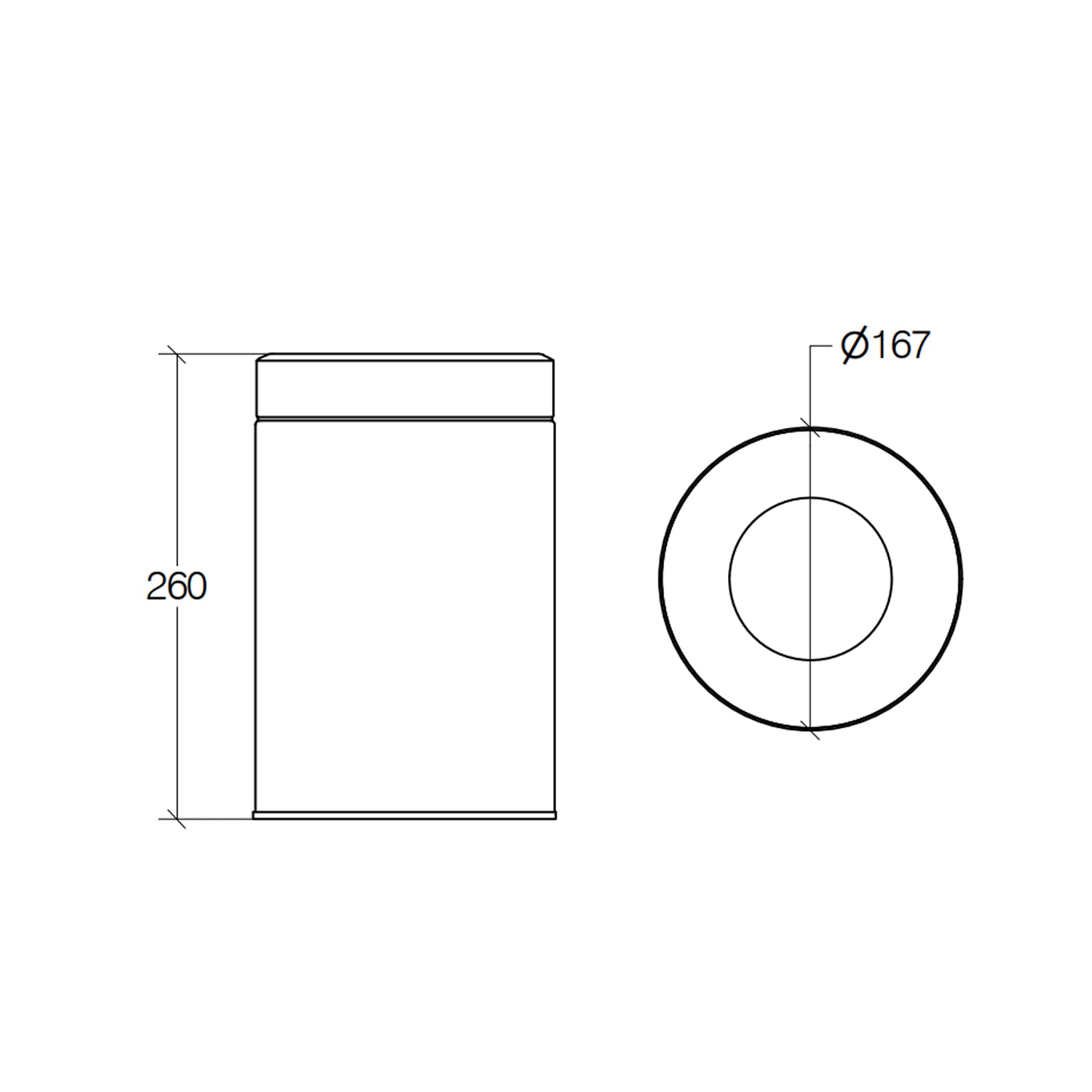 Pattumiera in acciaio inox lucido con secchiello e coperchio forato capienza 3Lt Lineabeta Sestei