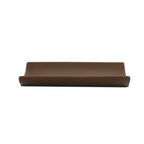 Porta Sapone in ceramica di colore chocolat collezione Athena.