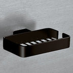 Portaoggetti doccia a parete Gedy serie Lounge - Nero Matt