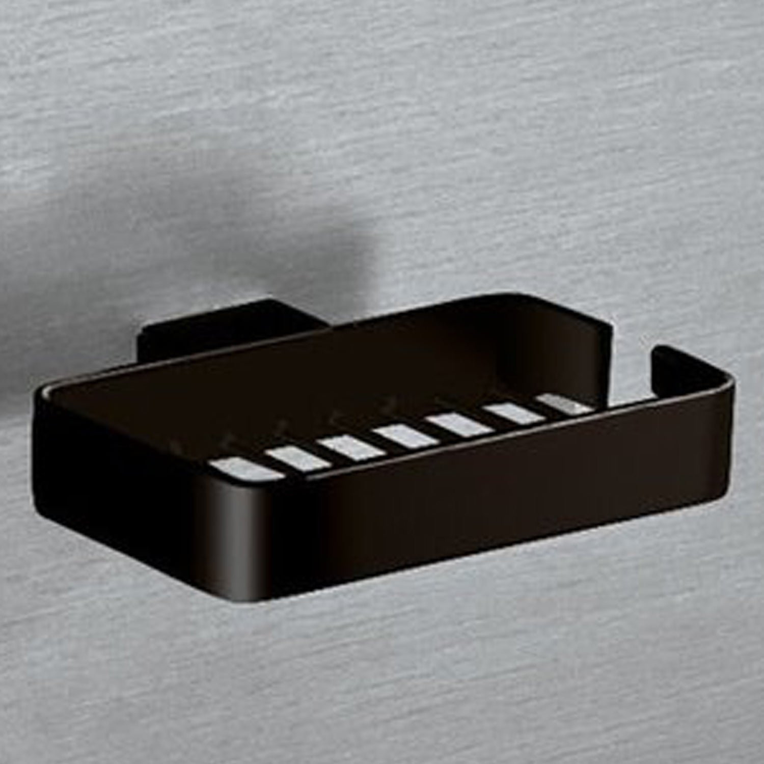 Portaoggetti doccia a parete Gedy serie Lounge - Nero Matt