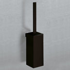 Scopino a parete con ciuffo in setole Gedy serie Lounge - Nero Matt