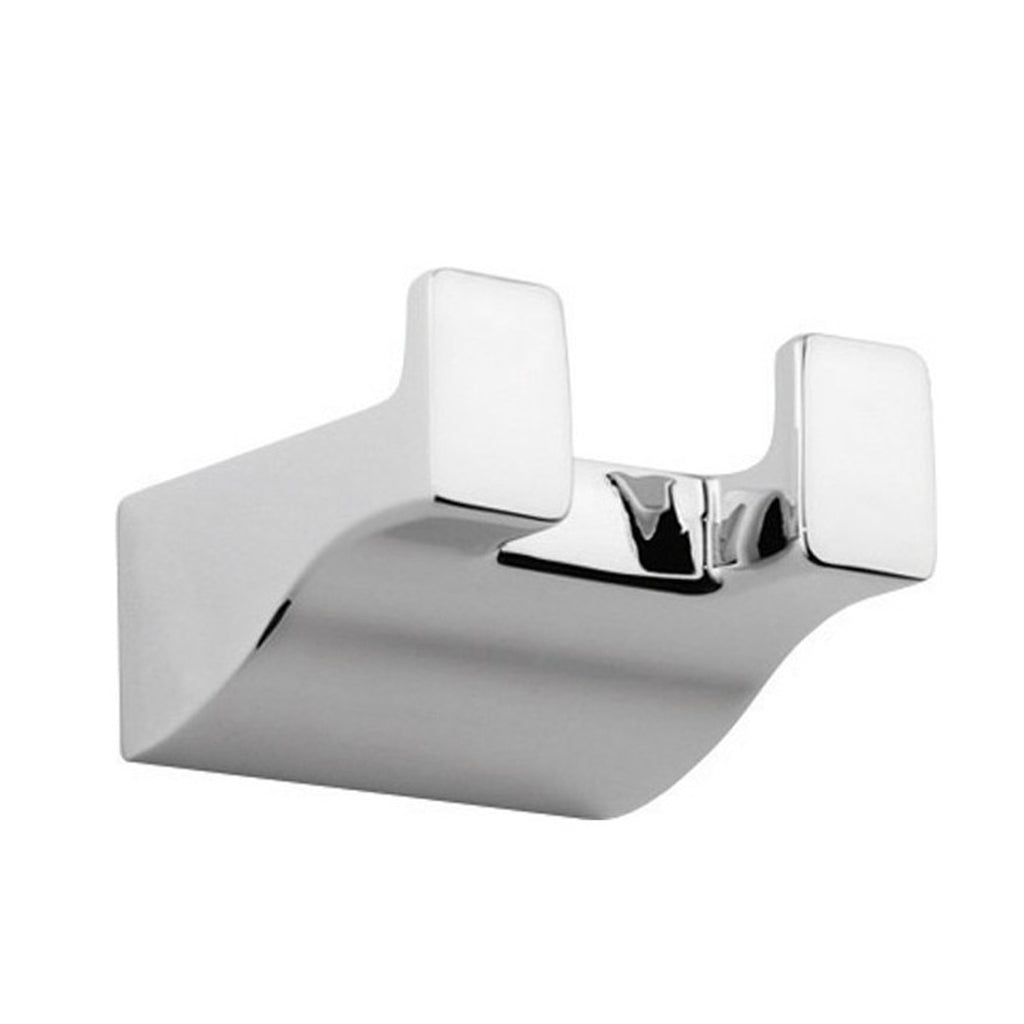 Appendiabiti doppio a parete Gedy Glamour in ottone cromato