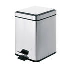Portarifiuti quadrato Gedy Argenta 5 lt. in acciaio inox cm 20