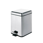 2209-13 Portarifiuti quadrato Gedy Argenta 3 lt. in acciaio inox cromato lucido cm 16