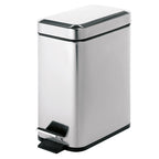 Portarifiuti rettangolare Gedy Argenta 5 lt. in acciaio inox cm 14x29