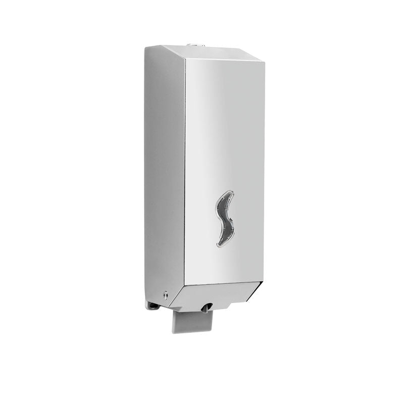 Dispenser sapone da parete Gedy Kubix da 1200 ml in acciaio e resine