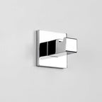 Appenditutto da bagno di forma squadrata in ottone cromato  Colombo Design collezione BasicQ Con fissaggio a tassello
