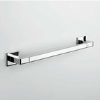 Porta salviette da bagno cm 56 di forma squadrata in ottone cromato  Colombo Design collezione BasicQ Con fissaggio a tassello