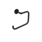 Anello porta asciugamani da incollo o da fissare a parete in ottone verniciato nero opaco collezione SebecÃ  di Lineabeta