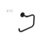 Anello porta asciugamani da incollo o da fissare a parete in ottone verniciato nero opaco collezione SebecÃ  di Lineabeta