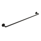 Porta asciugamani da incollo o da fissare a parete in ottone verniciato nero opaco collezione SebecÃ  di Lineabeta - 850mm