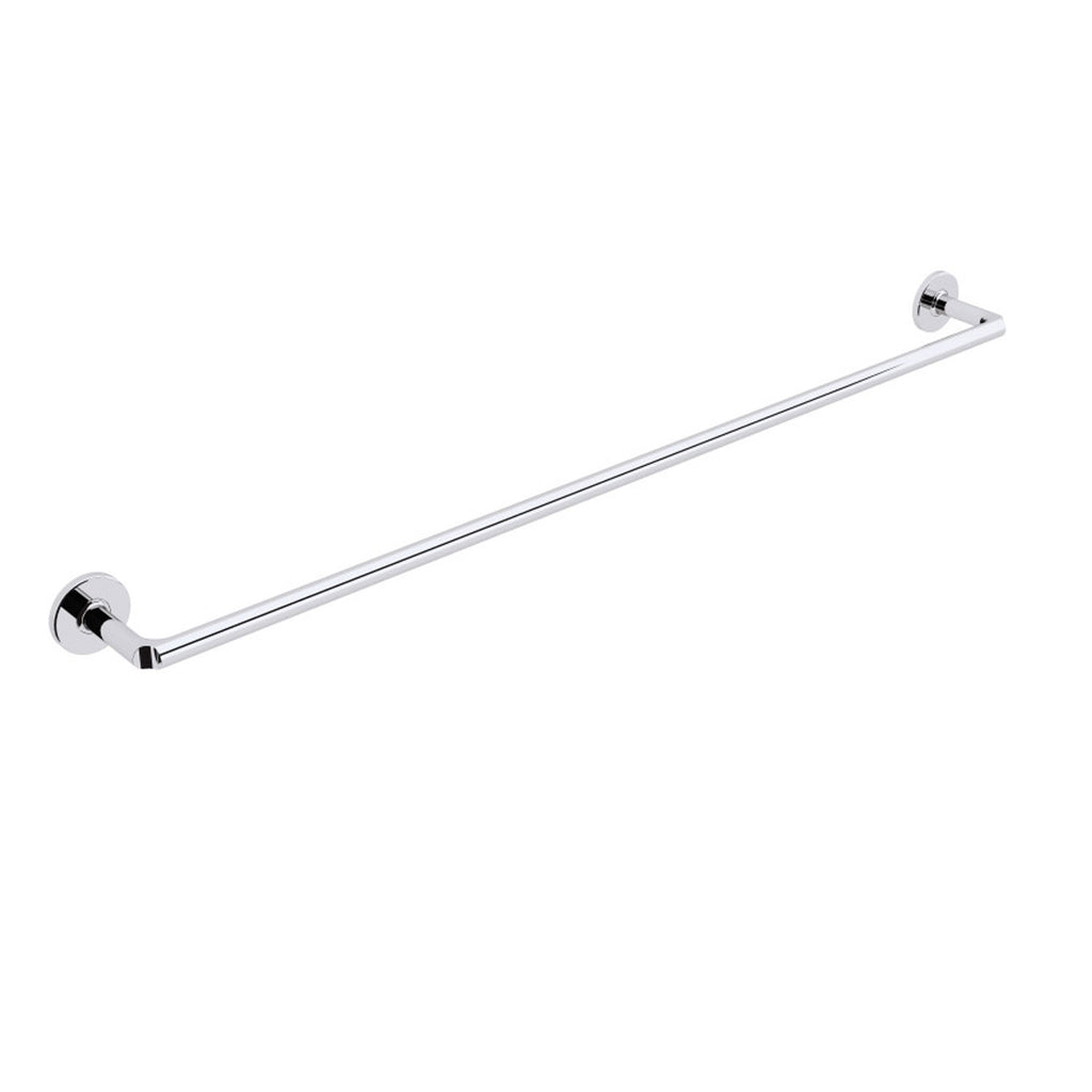 Porta asciugamani da incollo o da fissare a parete in ottone cromato collezione SebecÃ  di Lineabeta - 850mm