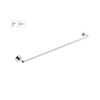 Porta asciugamani da incollo o da fissare a parete in ottone cromato collezione SebecÃ  di Lineabeta - 850mm