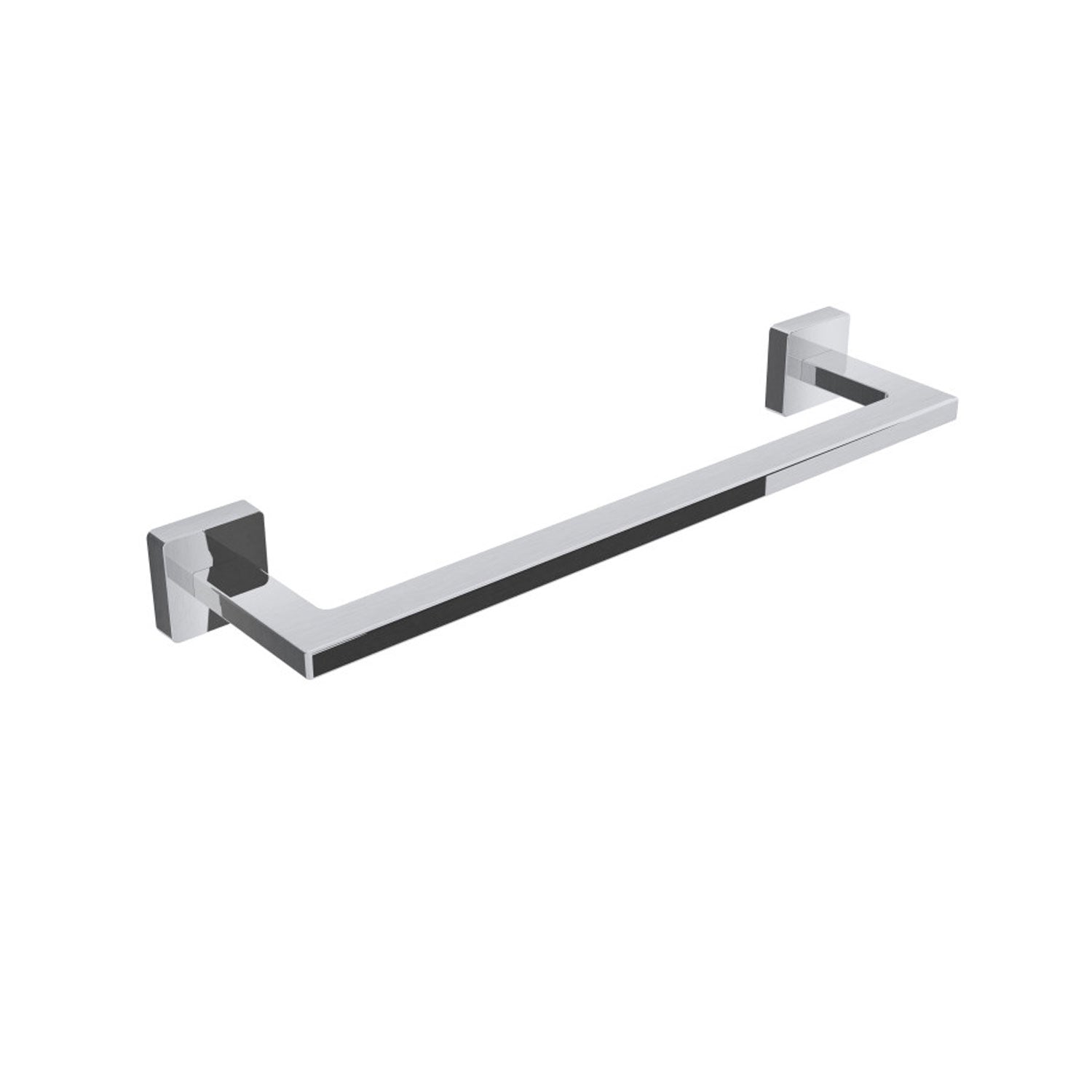 Porta asciugamani in ottone da fissare a parete collezione Dado di Lineabeta - Metallo satinato 340mm