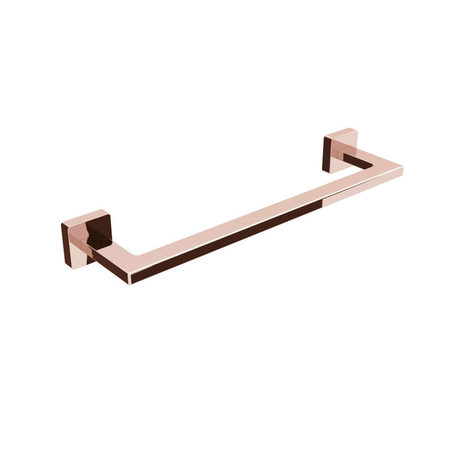 Porta asciugamani in ottone da fissare a parete collezione Dado di Lineabeta - Metallo oro rosa 340mm