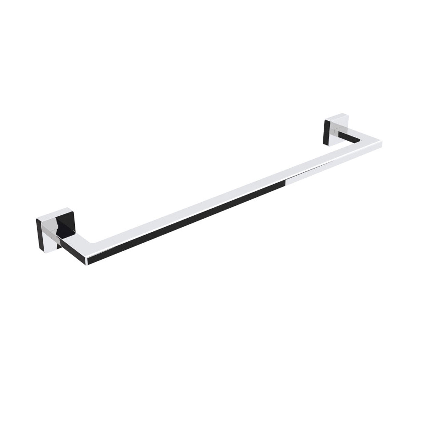 Porta asciugamani in ottone da fissare a parete collezione Dado di Lineabeta - Metallo cromo 490mm