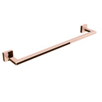 Porta asciugamani in ottone da fissare a parete collezione Dado di Lineabeta - Metallo oro rosa 490mm