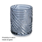 Portaspazzolini in vetro Gedy serie Corinne - Blu