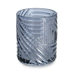 Portaspazzolini in vetro Gedy serie Corinne - Blu