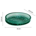 Portasapone in vetro Gedy serie Corinne - Verde