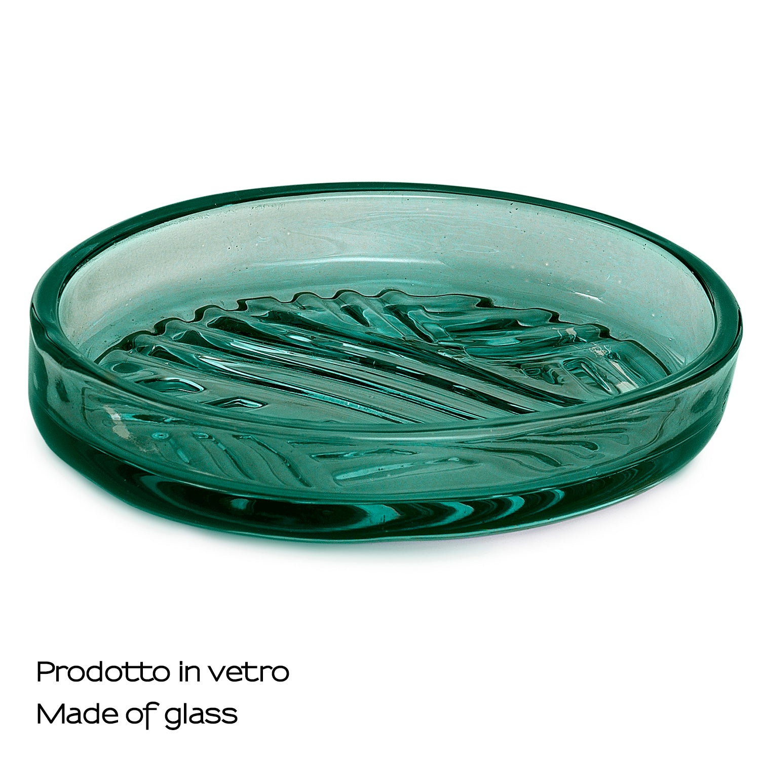 Portasapone in vetro Gedy serie Corinne - Verde