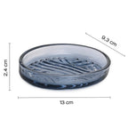 Portasapone in vetro Gedy serie Corinne - Blu