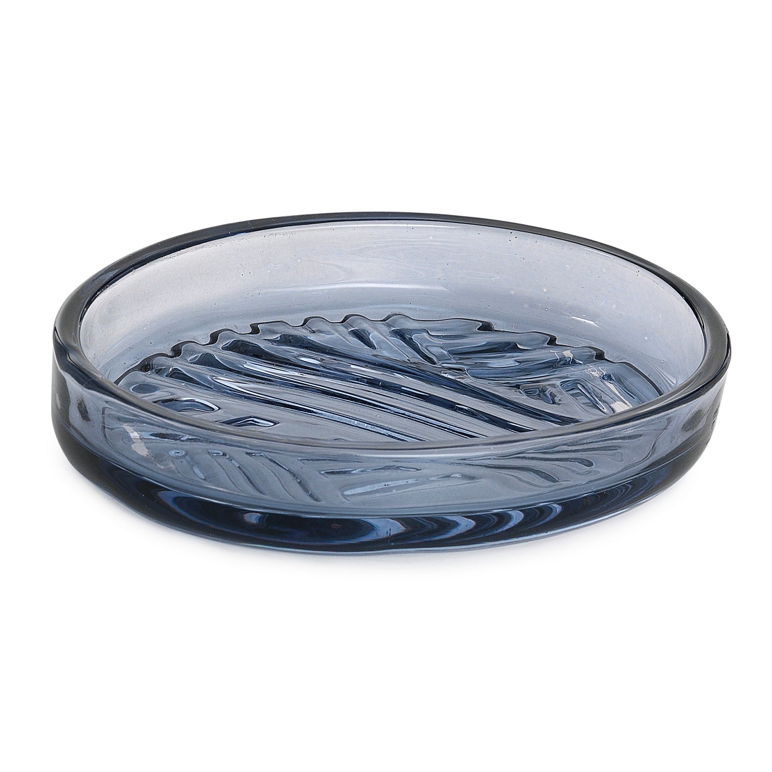 Portasapone in vetro Gedy serie Corinne - Blu