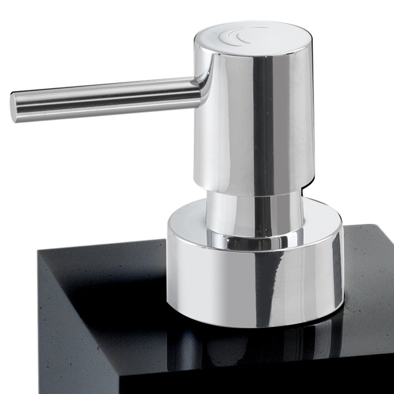 Dosasapone in resina e sabbia Gedy serie Sofia - Nero