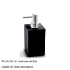 Dosasapone in resina e sabbia Gedy serie Sofia - Nero