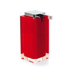 Dosasapone da appoggio in resina Gedy serie Rainbow - Rosso