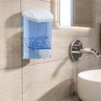 Dispenser dosa sapone o disinfettante mani a muro Gedy Snapper 450 ml in resina termoplastica bianco