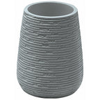 Portaspazzolini da appoggio in resina Gedy serie Gemini - Grigio