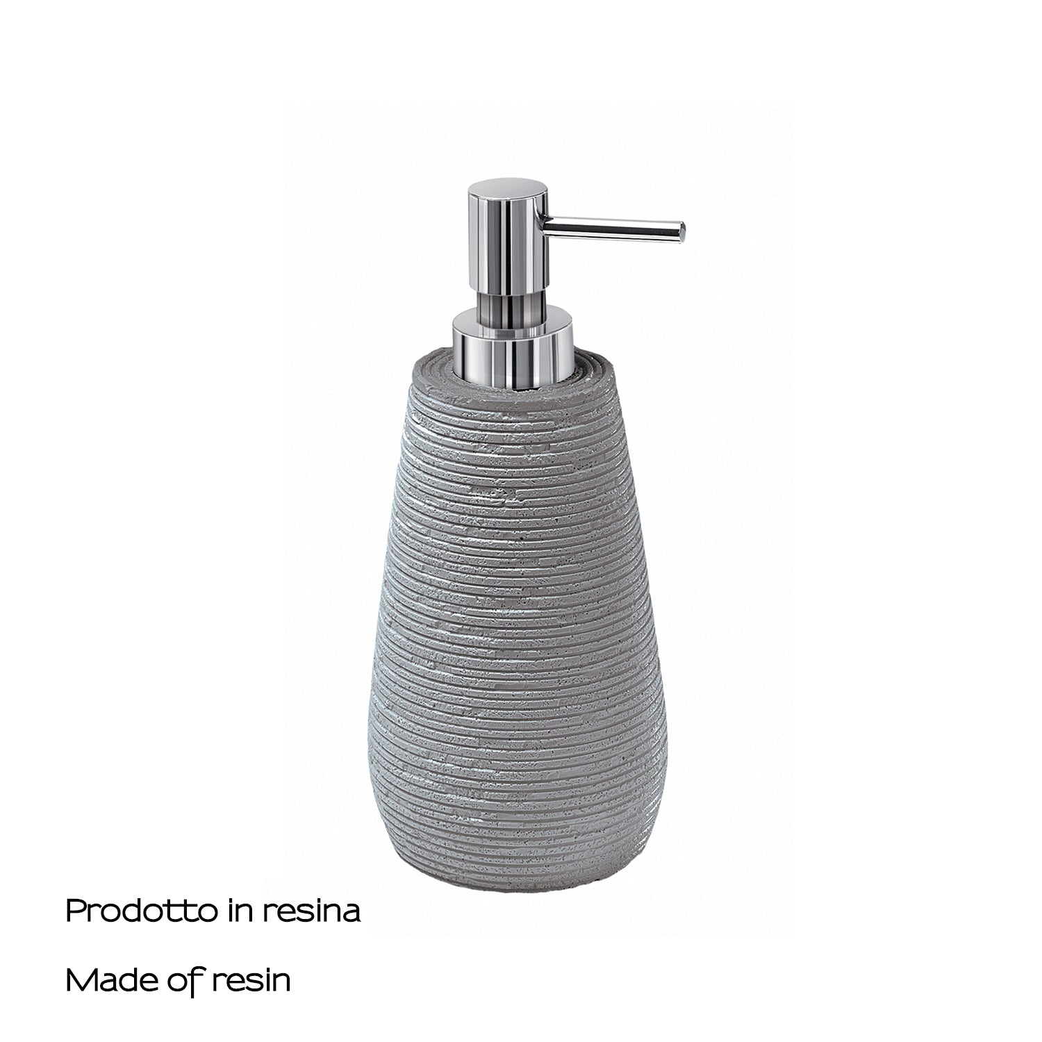 Dosasapone da appoggio in resina Gedy serie Gemini - Grigio