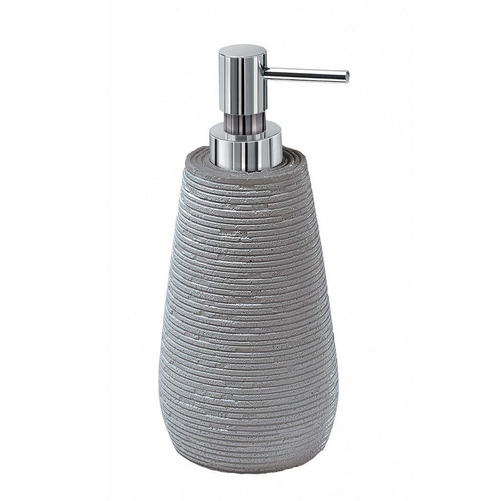 Dosasapone da appoggio in resina Gedy serie Gemini - Grigio