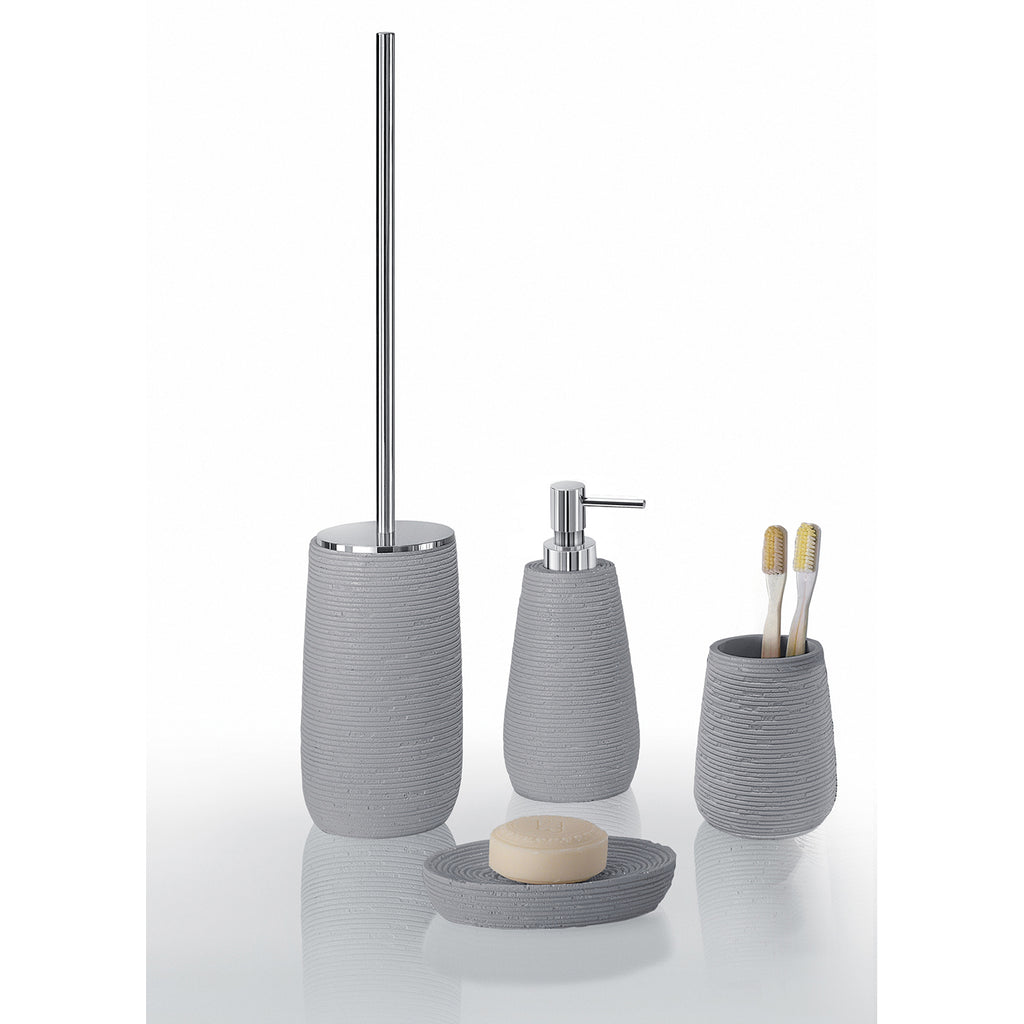 Scopino da appoggio in resina Gedy serie Gemini - Grigio