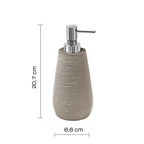 Dosasapone da appoggio in resina Gedy serie Gemini - Tortora