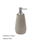 Dosasapone da appoggio in resina Gedy serie Gemini - Tortora