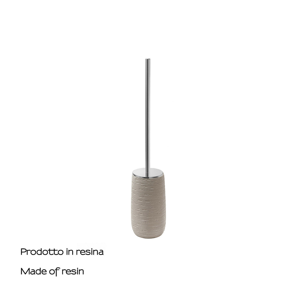 Scopino da appoggio in resina Gedy serie Gemini - Tortora