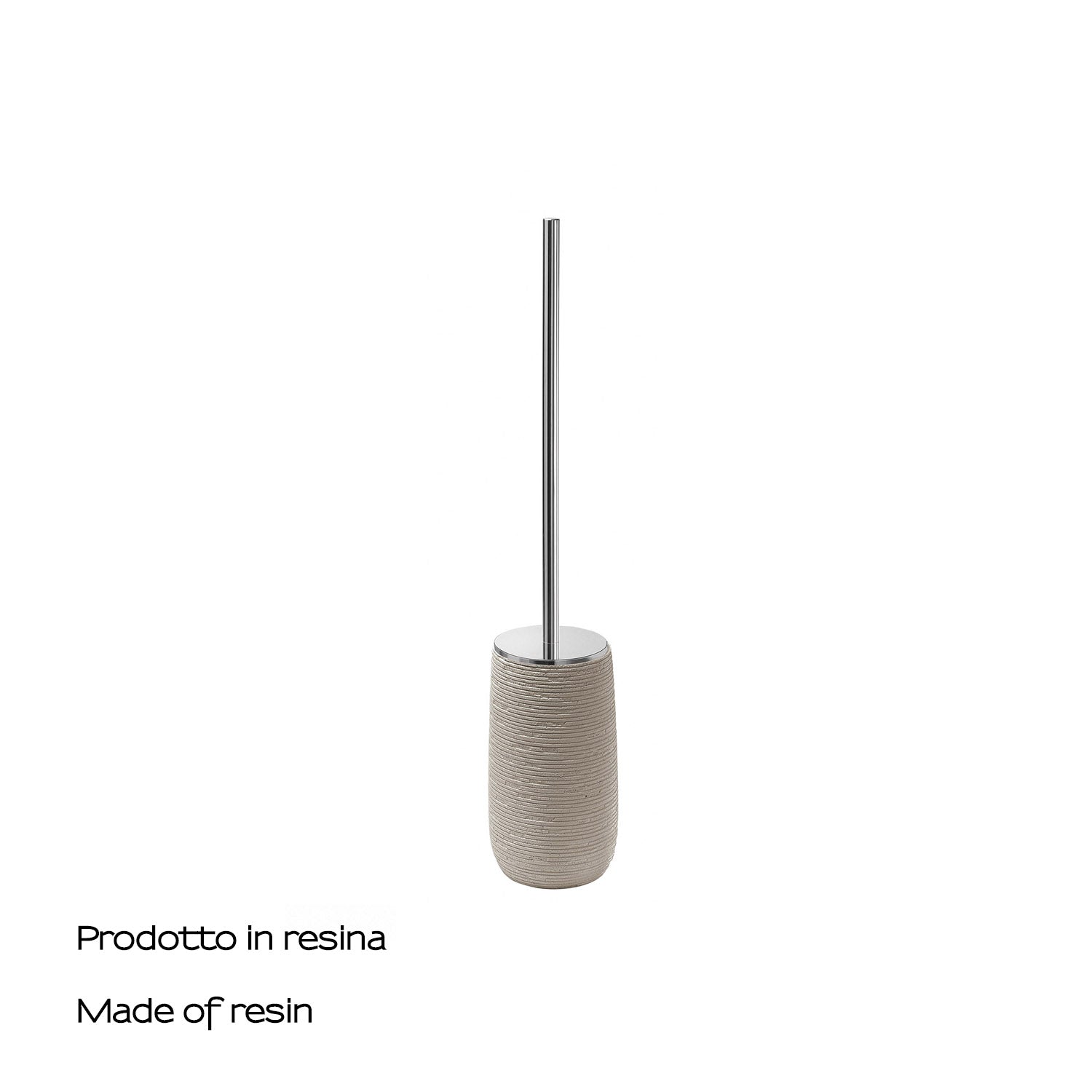 Scopino da appoggio in resina Gedy serie Gemini - Tortora