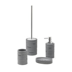 Portaspazzolini in resina Gedy serie Helen - Grigio