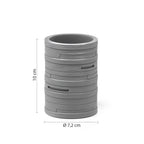 Portaspazzolini in resina Gedy serie Helen - Grigio