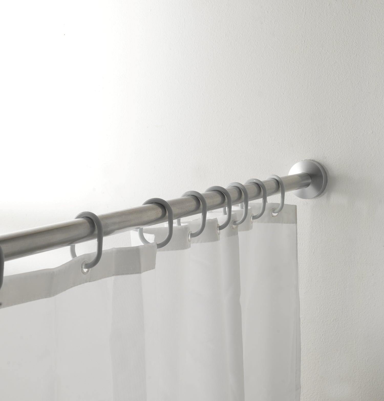 12 anelli per tenda doccia in resine termoplastiche di Gedy - Bianco