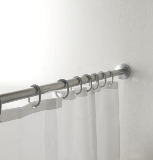 12 anelli per tenda doccia in resine termoplastiche di Gedy - Bianco