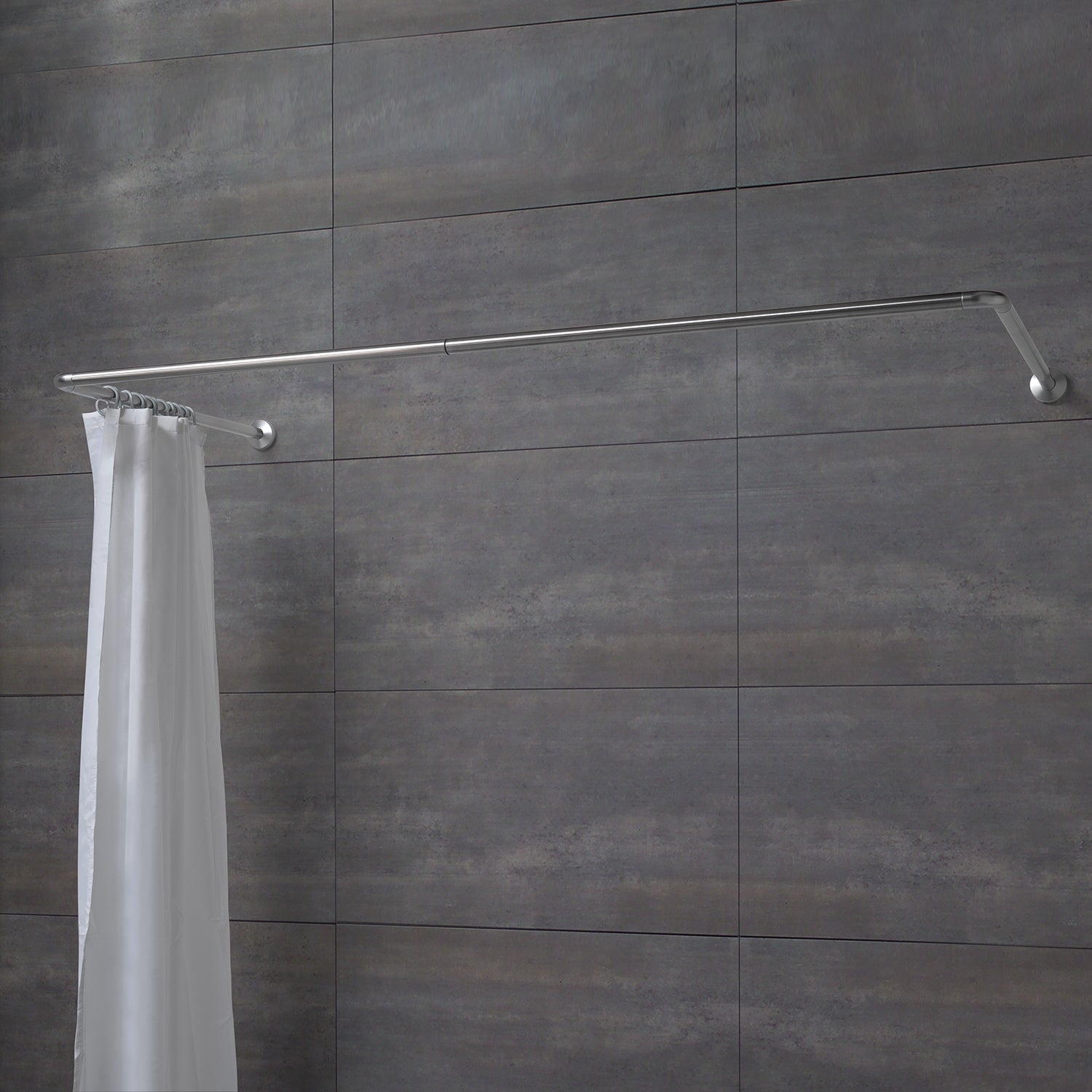 Asta doccia angolare 80x170x80 cm di Gedy - Alluminio Anodizzato