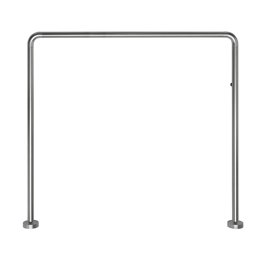 Asta doccia angolare 80x80x80 cm di Gedy - Alluminio Anodizzato