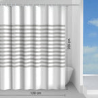 Tenda doccia in tessuto 120x200 cm modello Parallele di Gedy - Grigio