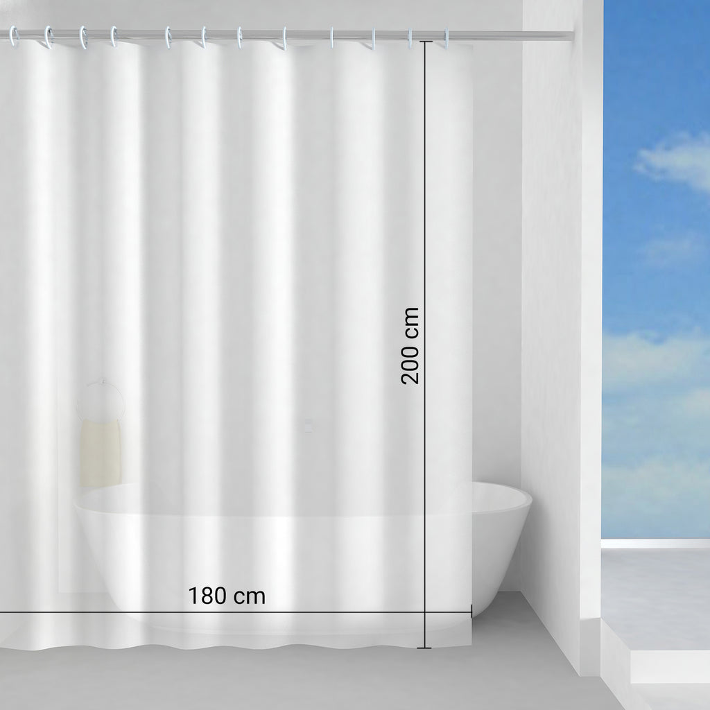 Tenda doccia in Peva 180x200 cm modello Basic di Gedy - Bianco