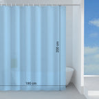Tenda doccia in Peva 180x200 cm modello Basic di Gedy - Azzurro
