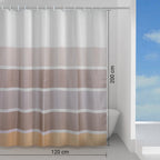 Tenda doccia in tessuto 120x200 cm modello Spiaggia di Gedy - Beige/Marrone