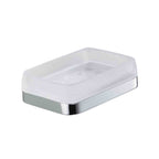 Porta sapone in ottone e vetro acidato collezione Time di Colombo Design
